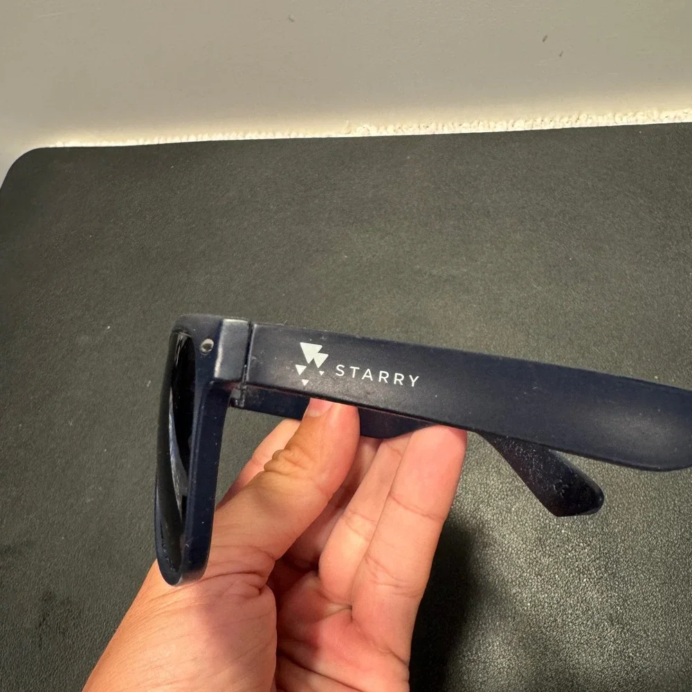 Starry Sunglasses Unisex OS Navy Blue Plastic Wayfarer Promotional Summer Beach